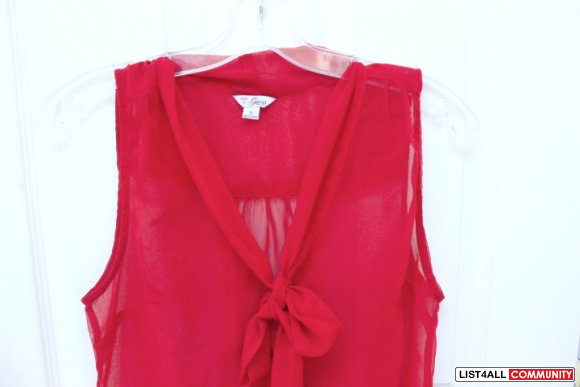 Guess Sleeveless Bow Top