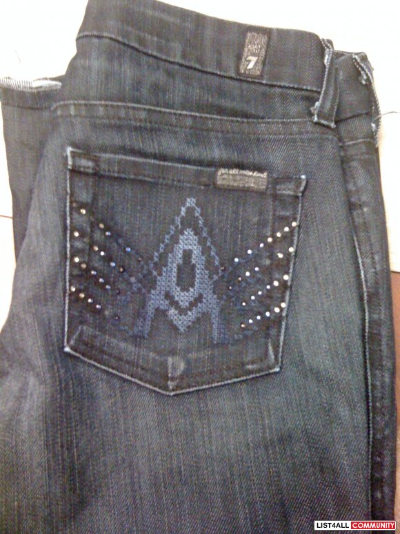 7 FOR ALL MANKIND JEANS/ SIZE 25