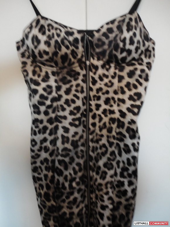 marciano leopard dress