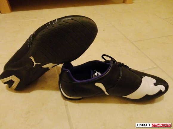 puma black shoes without laces