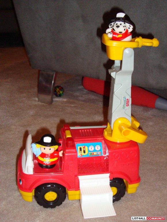 fisher price little people fire engine