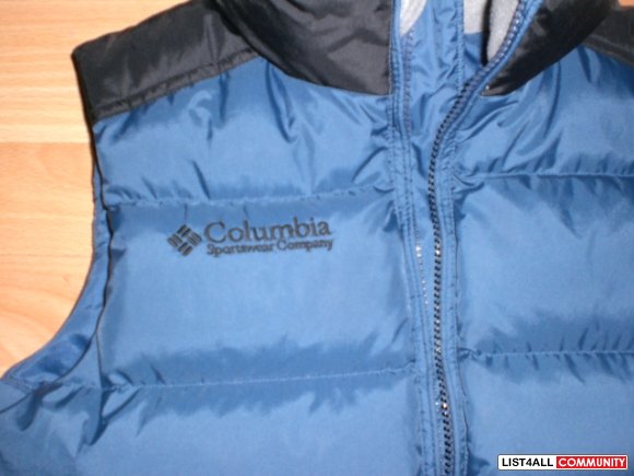 Columbia Bomber Vest Youth Sz (S) 100% authentic