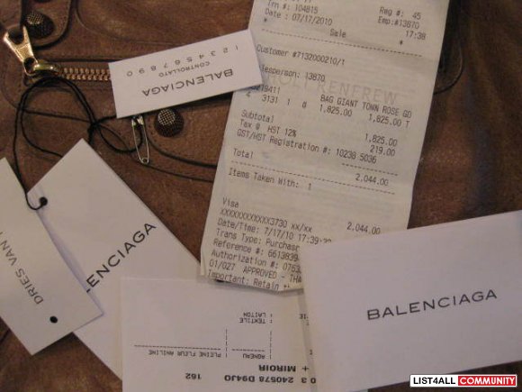 $2K Balenciaga Giant town rose gold bag :: restyle :: List4All