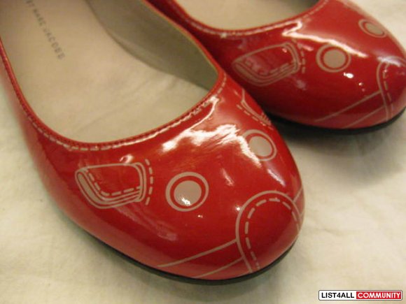 Marc Jacobs red ballet flats shoes size 35 restyle Marc Jacobs red ballet flats shoes size 35 restyle