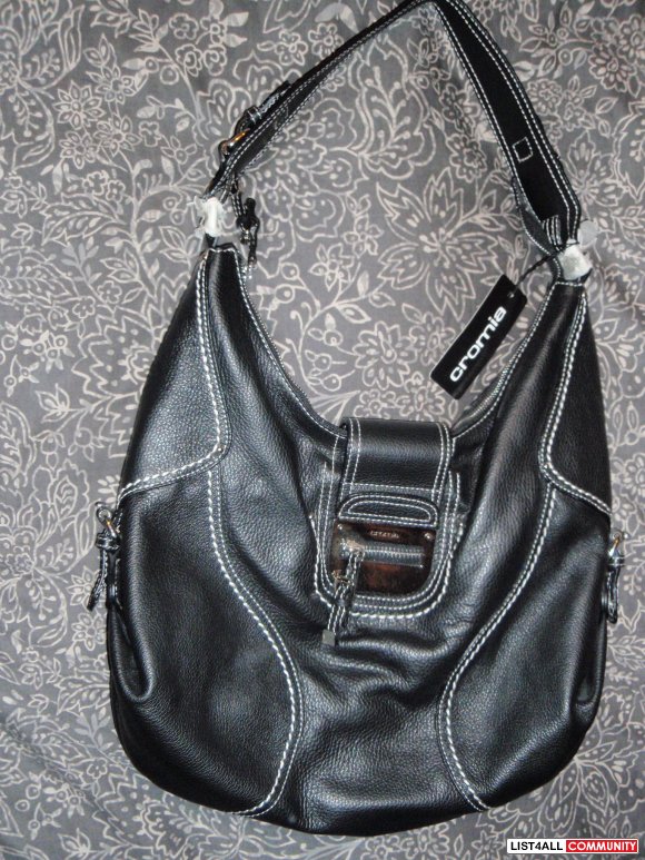 CROMIA ITALIAN DESIGNER LEATHER XL PURSE HANDBAG NEW WITH TAGS ...