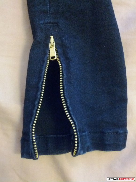 zara zip jeans