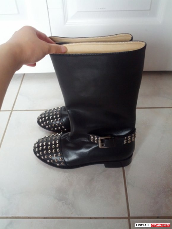 Christian Louboutin Egoutina studded leather boots :: sweet ...  