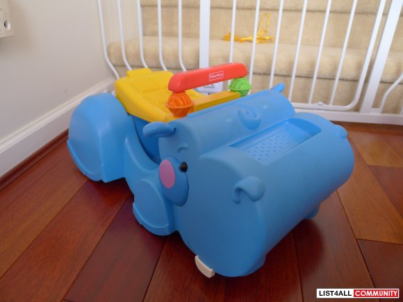 Fisher Price Gobble 'n Go Hippo Walker / Ride on Toy