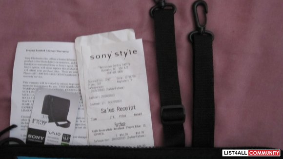 Sony Laptop Case (with shoulder strap)