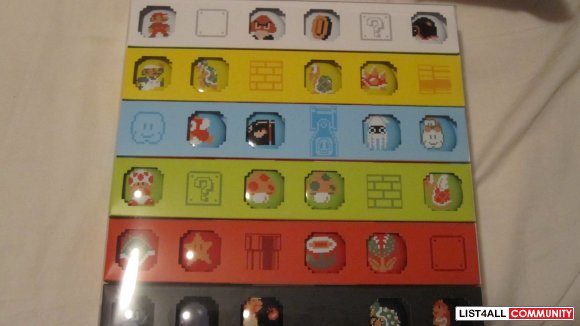 Brand New Nintendo Collectors Buttons - great gift for mario fans