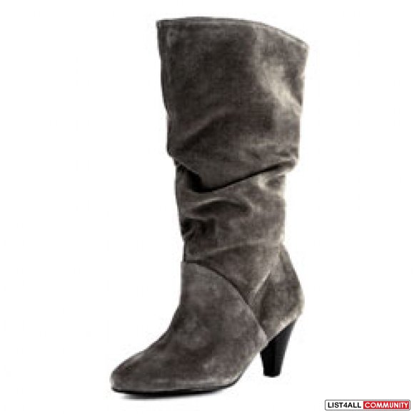 gray slouch boot