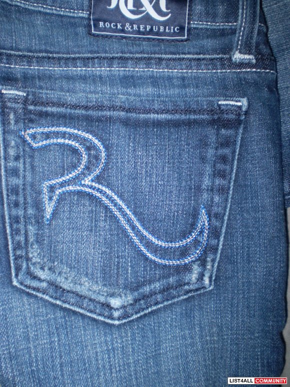 Authentic R&R Kassandra Jeans in Amethyst Blue