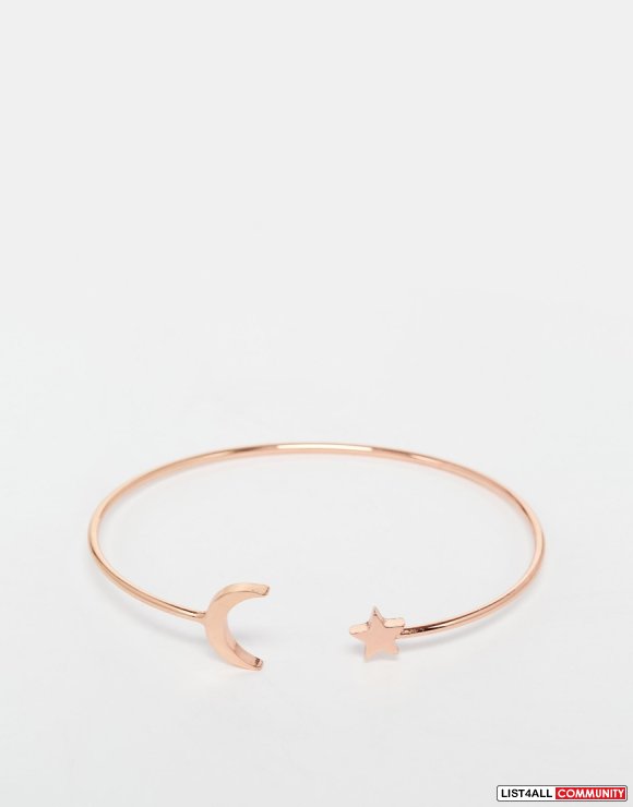 ASOS Moon and Star Arm Cuff (Rose Gold)