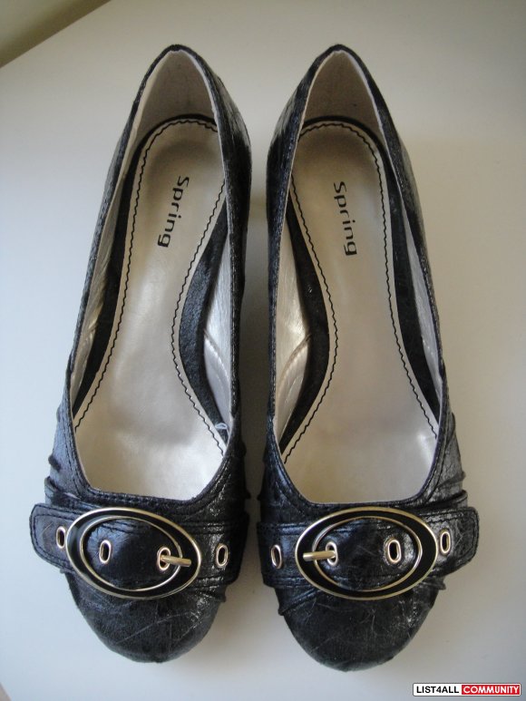 dark gray flats