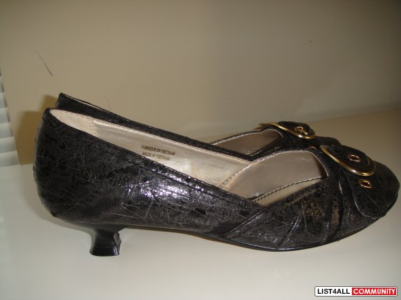 dark gray flats