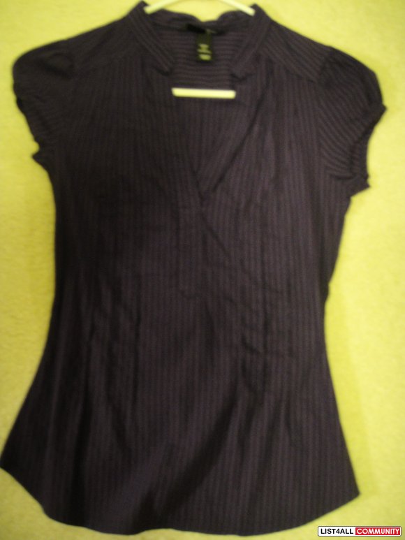 purple dress shirt women's