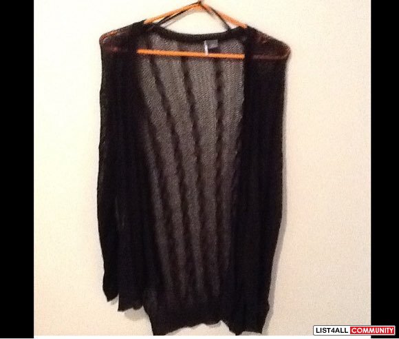 Urban outfitters fishnet cardigan