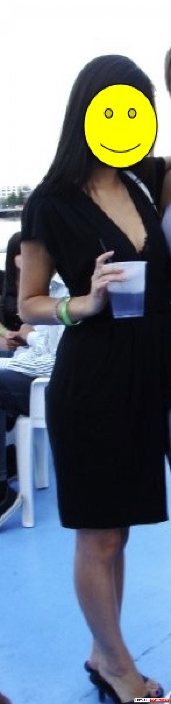 Aritzia Wilfred XS Black Wrap-Dress