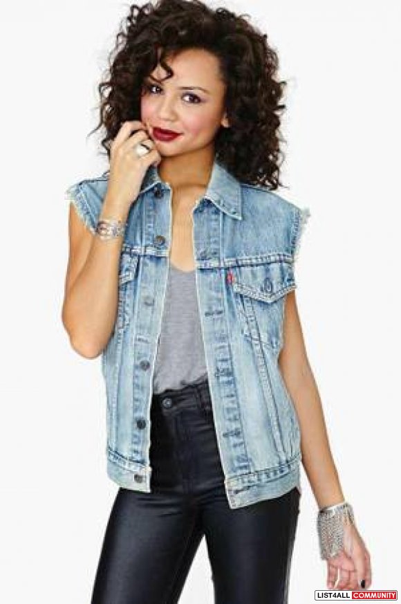 levis jeans vest