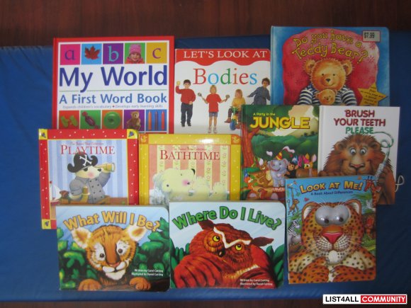 10 Bord & hardcover  books- set 1