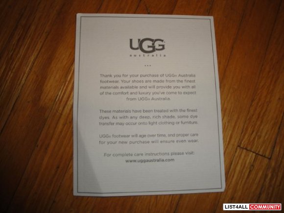 authentic GREY CARDY UGGS! sz 5