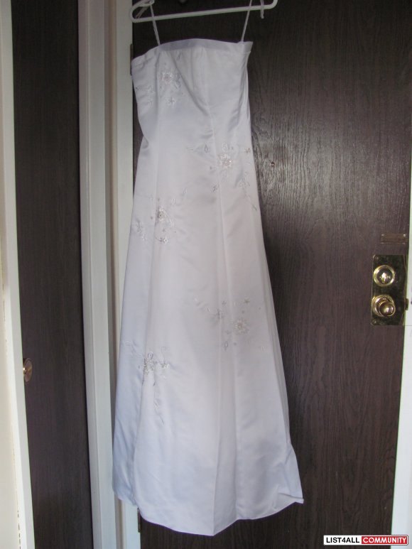 White Prom Dress Size 2