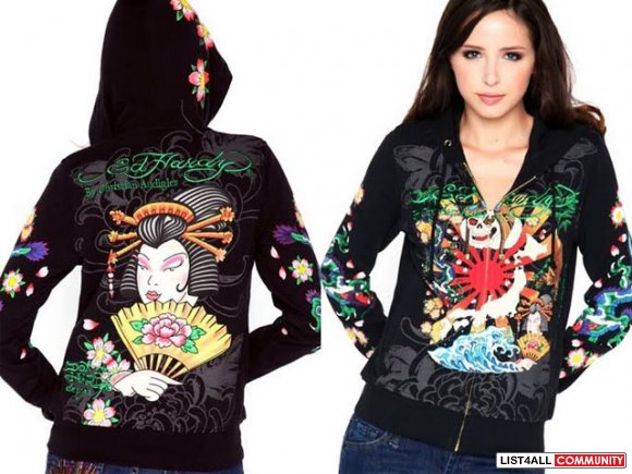 ed hardy womens hoodies