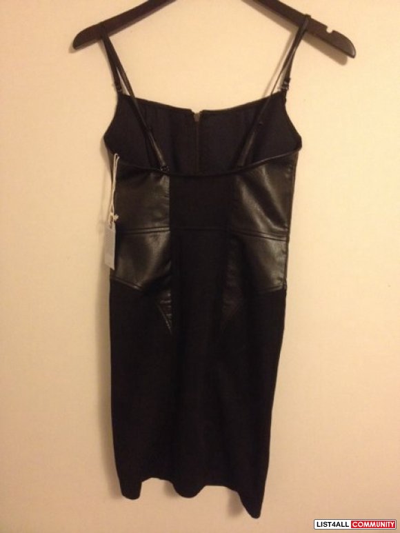 NWT Kill City Leather Panel Dress from Urban Outfitters - Size XS