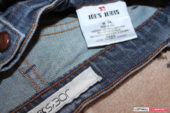 AUTHENTIC JOEY'S JEANS women size 24 (fit more like 26) Price lowered