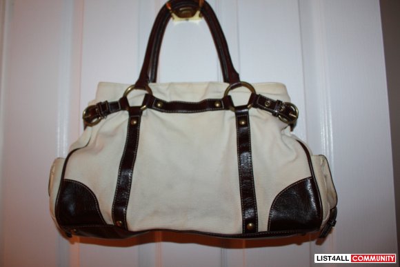 Brown & White purse very good condition :)
