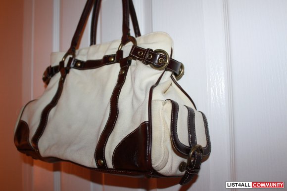 Brown & White purse very good condition :)