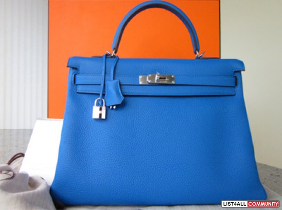 Brand New in box clemence Hermes Kelly bag 35 in Mykonos :: santaclara :: List4All