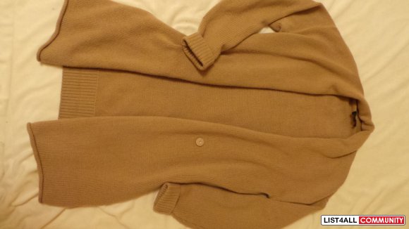 Aritzia T.Babaton Camel Sweater Coat XS