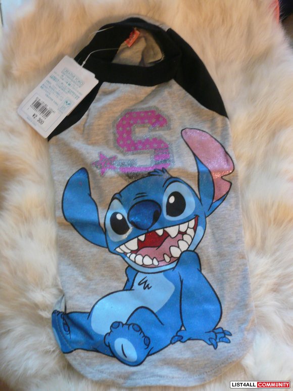 Brand New : Dog Clothes Blink Blink Disney Stitch T Shirt