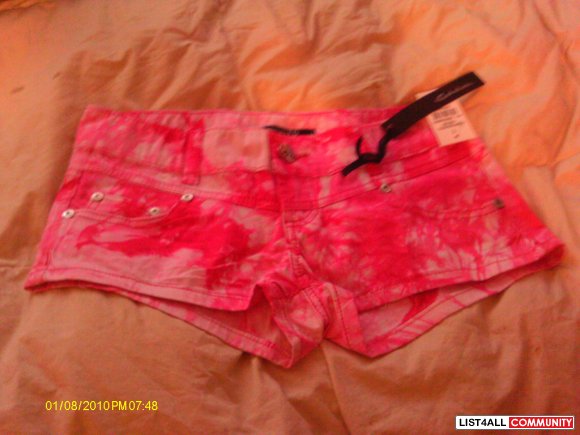 bnwt sexy pink short shorts