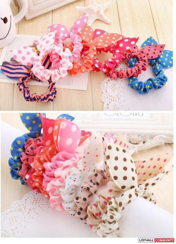 Polka dot hair band