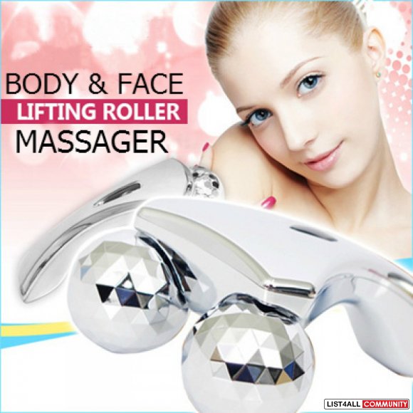 3d Dual Head Massager Solar Micro Roller Slimming Exercise