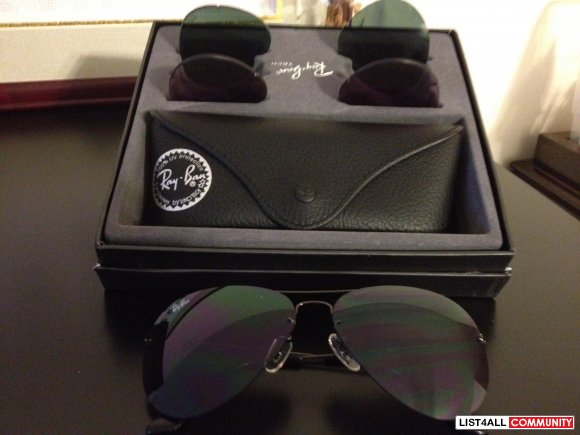 ray ban flip out aviator