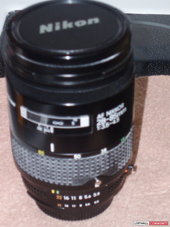 Nikon AF Nikkor zoom lens 28-85 mm $110