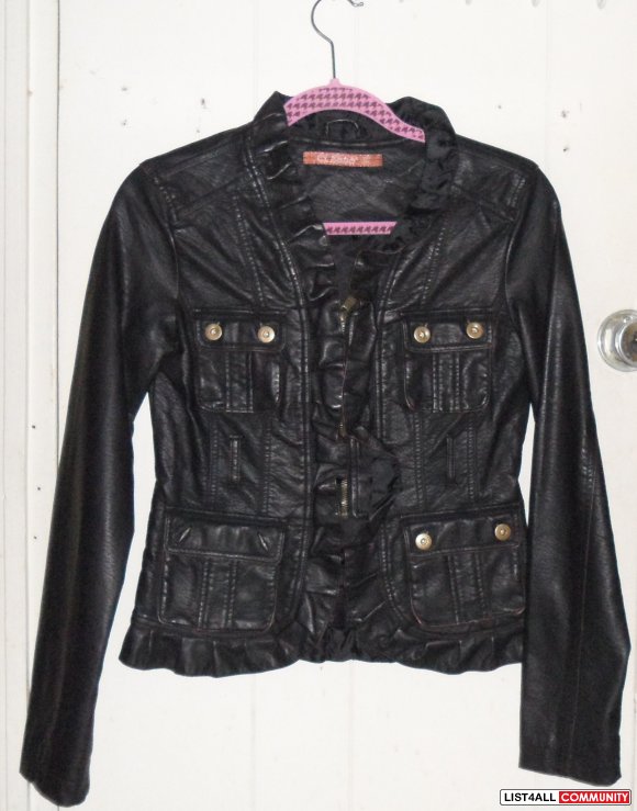 Faux Leather Jacket 'S'