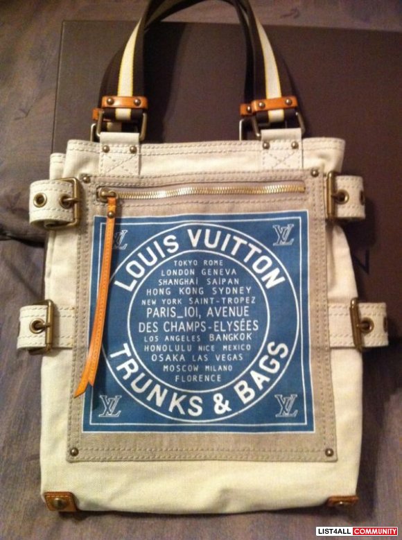 LV GLOBE SHOPPER CABAS BLUE TRUNKS BAG :: shoppingbag :: List4All