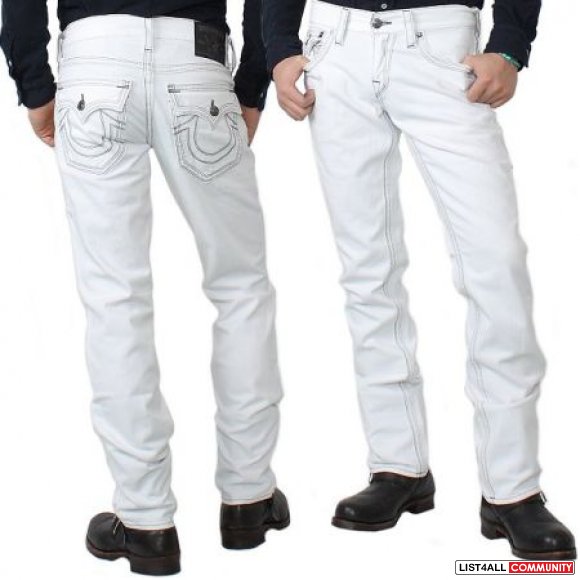 all white true religion jeans