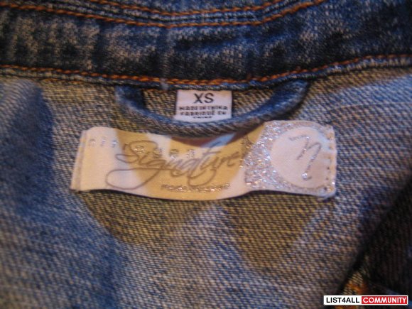 New Nitrogen Signature Jean Jacket  XS