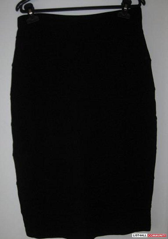 Black Bandage Skirt - Sz M