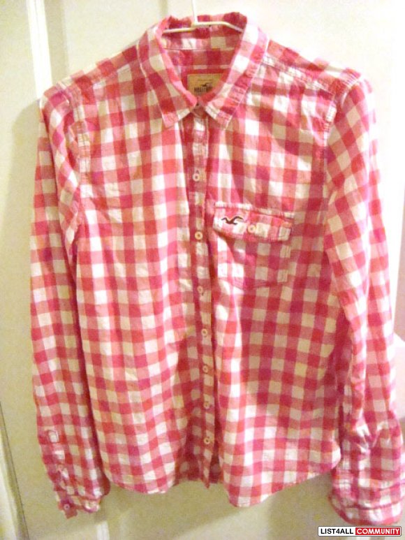 checkered hollister shirt