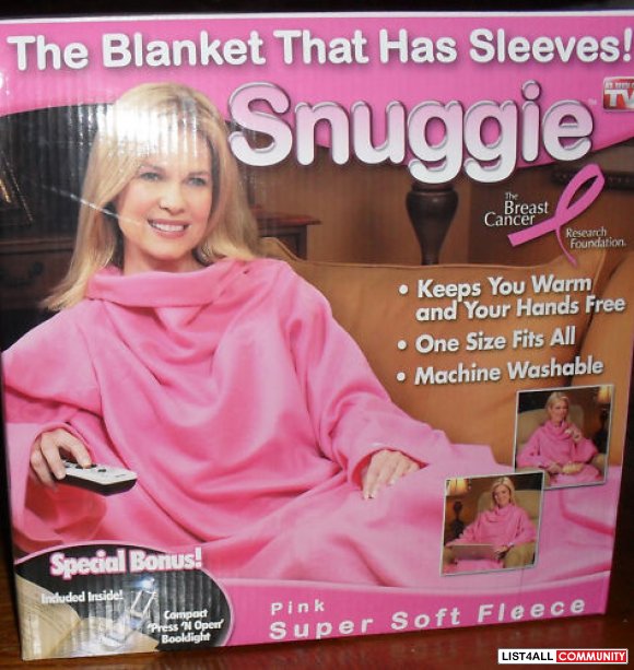 NEW Snuggie - Pink Breast Cancer Edition - $10