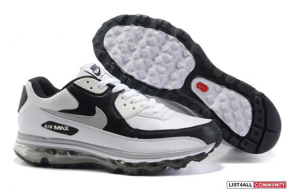 Nike Air Max 90+Air max 2009 Running Shoes White Black