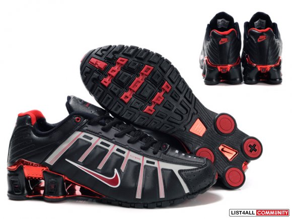 Mens Nike Shox NZ 2.0 Running Shoes Black Red