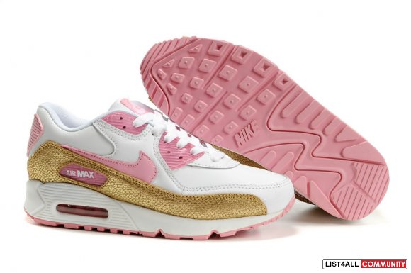 Womens Nike Air Max 90 Shoes Red white