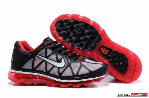 Nike Air Max 2011 Mens Running Shoes Black Red